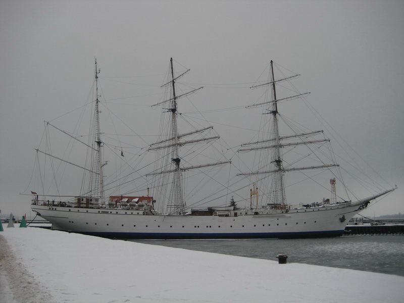 Die Gorch Fock I in Stralsund