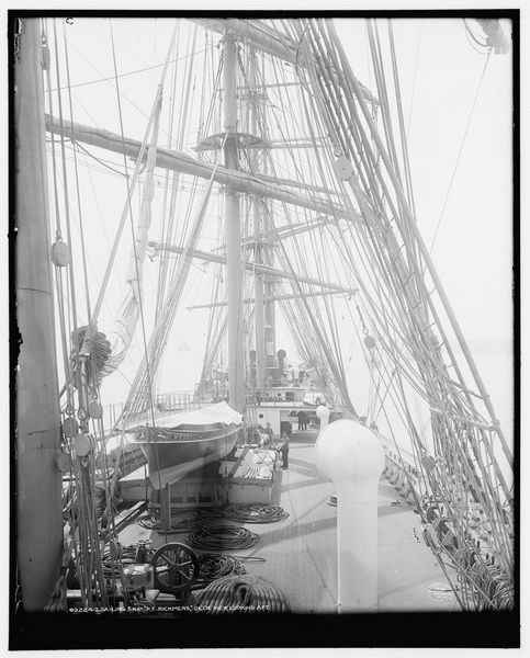 Decksansicht der R.C. Rickmers