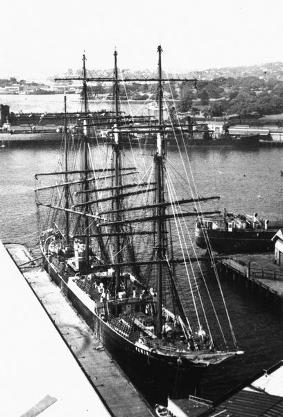 Die Pamir im Hafen von Queensland